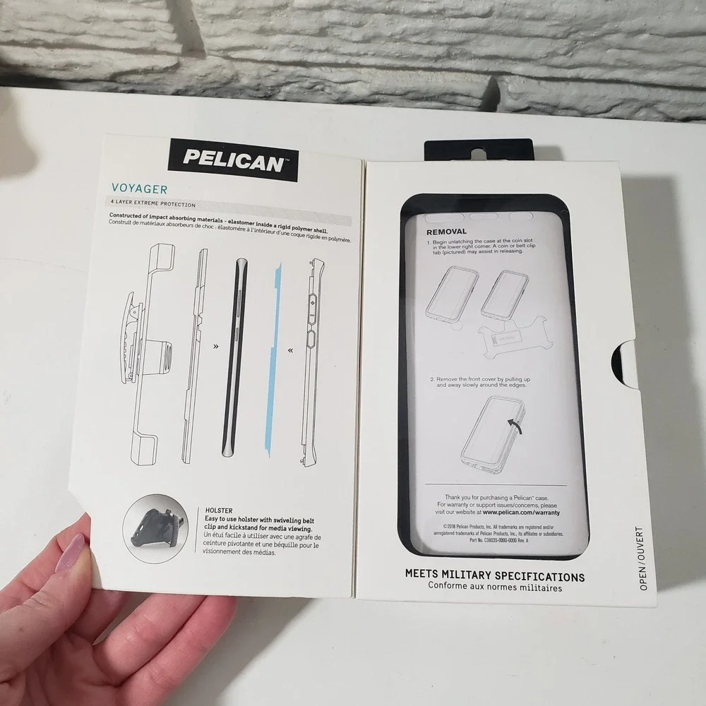 Pelican Voyager Pro Phone Case‎ Samsung Galaxy S9 Black Rugged Holster